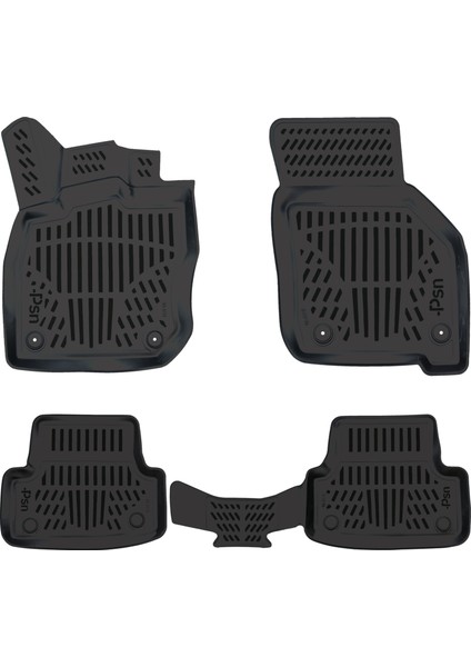 Volkswagen Golf Mk8 (2021 ..) Otomatik İle Uyumlu Araca Özel Paspas