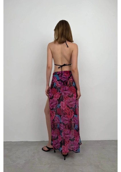 Çift Yırtmaçlı Desenli Pareo fırsatları