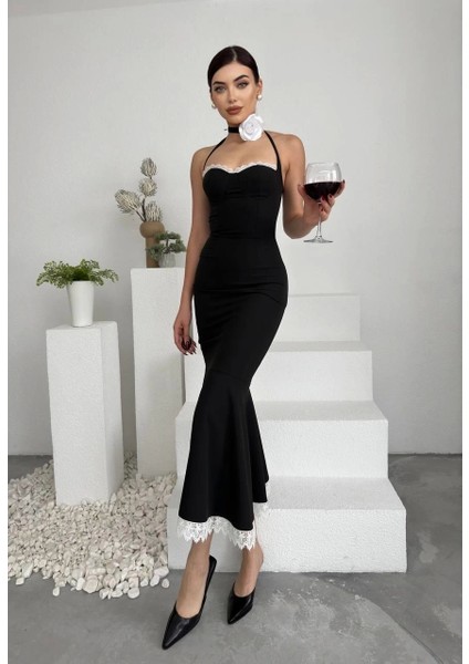 Monea Boyundan Bağlamalı Elbise fırsatları