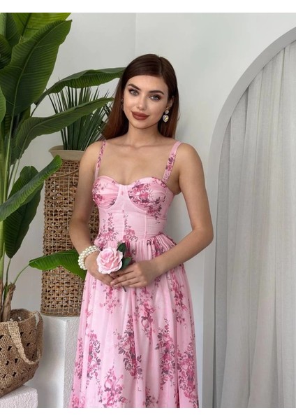 Jame Askılı Elbise