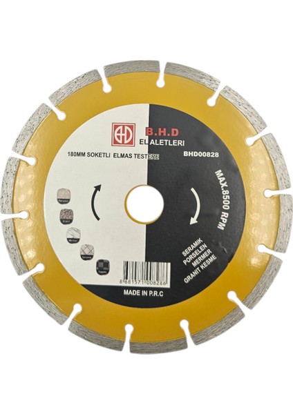 B.h.d BHD00828 180MM Turbo Granit Mermer Kesici fiyatları
