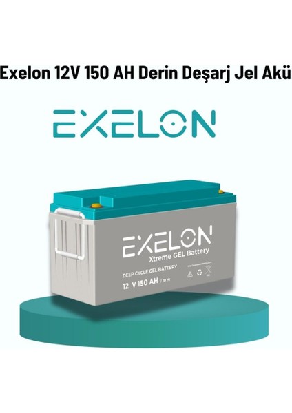 Exelon 12 Volt 150 Amper Jel Akü Derin Döngü Deep Cycle