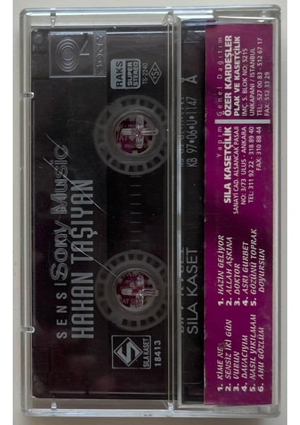 Hakan Taşıyan Sensiz Iki Gün Kaset (Orijnal Dönem Baskı Kaset) fiyatları