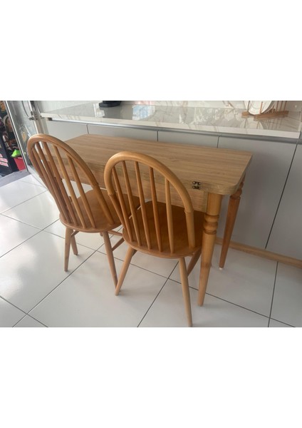 130 x 45 cm Katlanır Mutfak Masa Takımı fırsatları