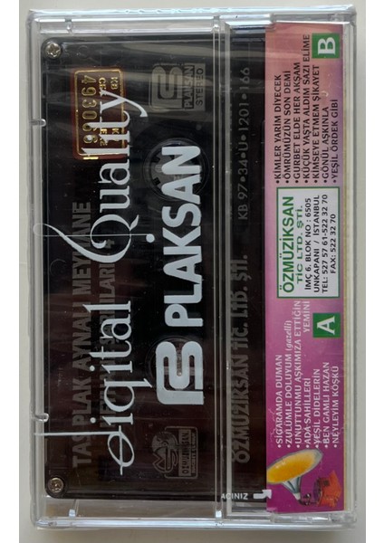 Meyhane Şarkıları 4 Aynalı Meyhane Kaset (Jelatininde Sıfır Orijnal Dönem Baskı Kaset) fiyatları