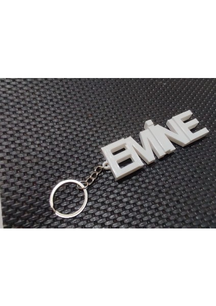 Beyaz İsme Özel Anahtarlık - Beyaz İsimli Anahtarlık - Çanta İsimlik - 3 Boyutlu Anahtarlık - 3D İsim Anahtarlık fiyatları