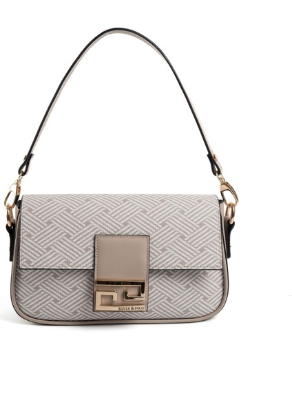 Bej - Kum SP1179 Kadın Omuz Çantası