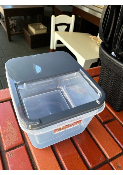 16 Litre Büyük Boy Saklama Kabı – Şeffaf Gövde, Açılır Kapanır Sürgülü Kapak