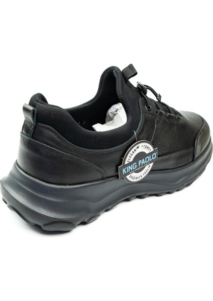 King Paolo 1314 Siyah Deri Erkek Günlük Ayakkabı modelleri