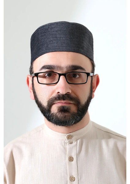Kapitone Desenli Kadife Kalıp Namaz Takkesi Koyu Gri fiyatları