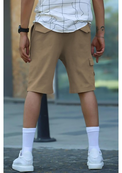 Camel Kargo Cep Erkek Kapri Şort 5737 fiyatları