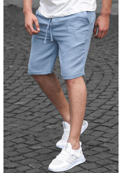 Indigo Basic Keten Erkek Şort 6506