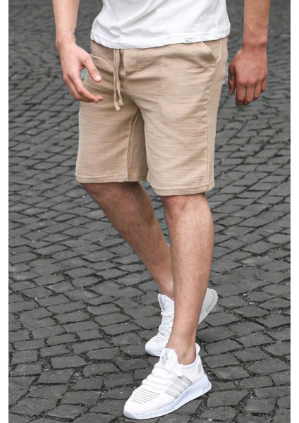 Vizon Basic Keten Erkek Şort 6506