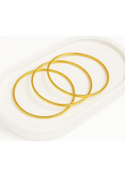 Çelik Gold Renk 3'lü Ajda Bilezik fiyatları