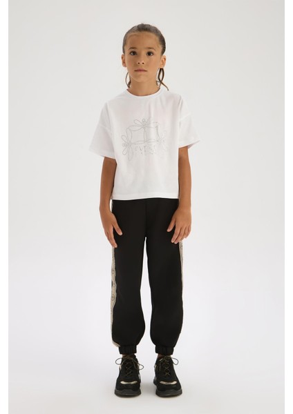 Bg Store Kız Çocuk Siyah Eşofman Altı