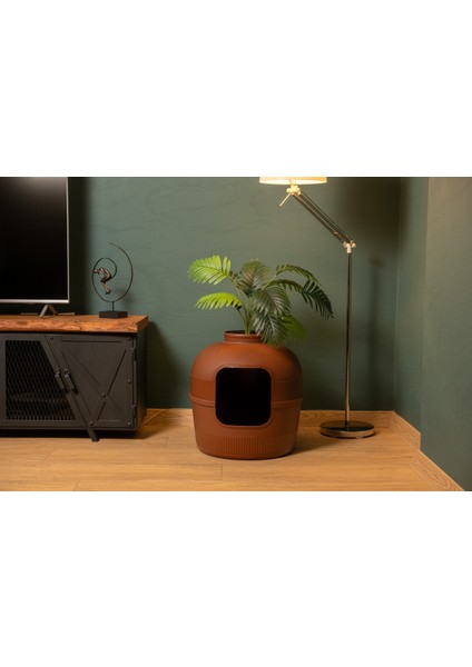 Dekoratif Kedi Tuvaleti/evi Kahverengi fiyatları