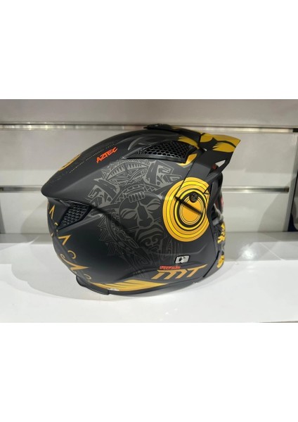 Kask Streetfıghter Sv Aztec B3 Mat Siyah/sarı modelleri