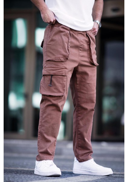 Kahverengi Kargo Cep Erkek Pantolon 6886 fiyatları