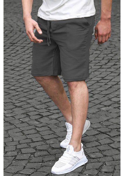 Füme Basic Keten Erkek Şort 6506