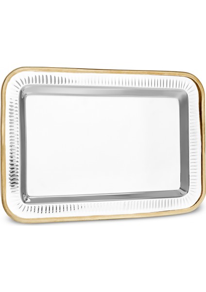 Ring Dekoratif Tepsi Gold 37X25 cm fırsatları