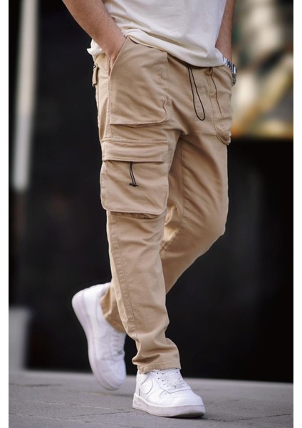 Bej Kargo Cep Erkek Pantolon 6886