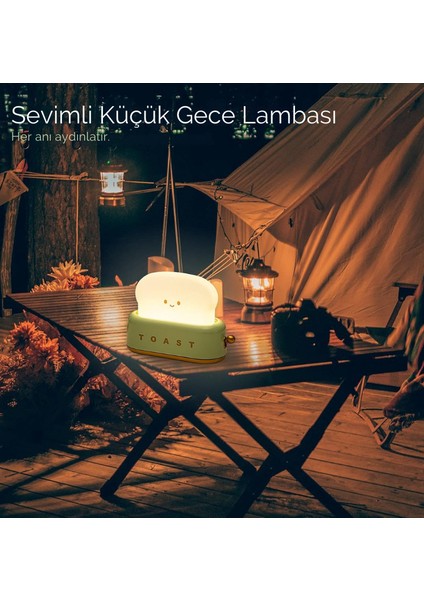 LED Masa Lambası Tost Makinası USB Şarjlı fırsatları