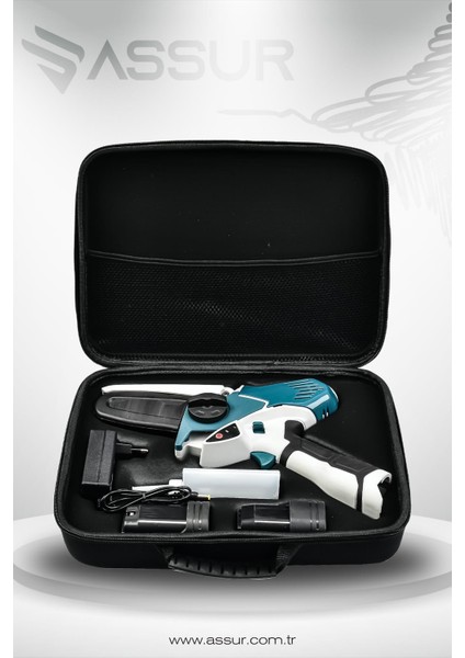 18V Çift Akülü Bıçkı Testere Dal Budama Makinesi Çantalı modelleri