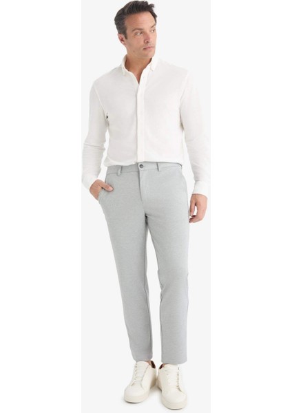 T6317 Gri Jogger Fit Cepli Esnek Kumaş Düz Paça Pantolon fiyatları