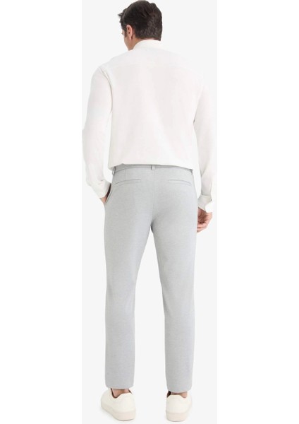 T6317 Gri Jogger Fit Cepli Esnek Kumaş Düz Paça Pantolon indirimleri