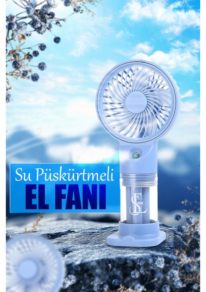 Su Püskürtmeli Serinletici Sprey El Fanı (Mavi/pembe/yeşil) fiyatları