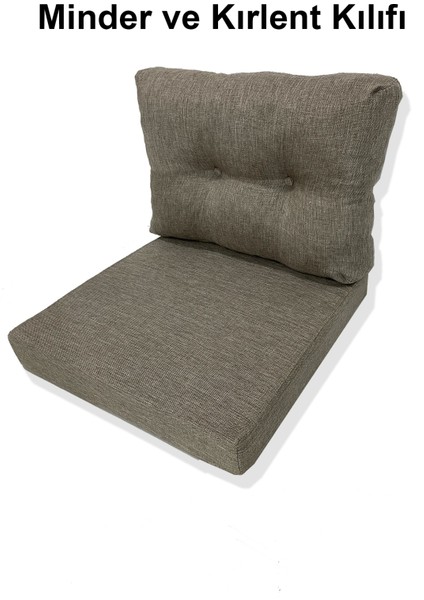 1 Adet Bahçe Balkon Mobilyası Minderi Kılıfı (1 Adet Minder, 1 Adet Kırlent Yanlızca Kılıf Gönderilecektir)