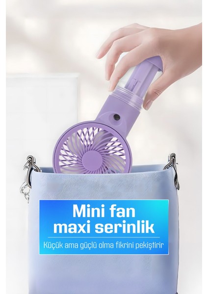 Su Püskürtmeli Serinletici Sprey El Fanı (Mavi/pembe/yeşil) indirimleri