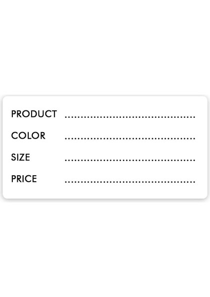 200’LÜ Kendinden Yapışkanlı Depo, Koli ve Raf Not Etiketi modelleri