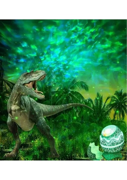 Dinazor Yumurta Galaksi Işık Projektörü Kumandalı Gece Lambalı Yıldızlı Atmosfer Bluetooth Hoparlör fiyatları