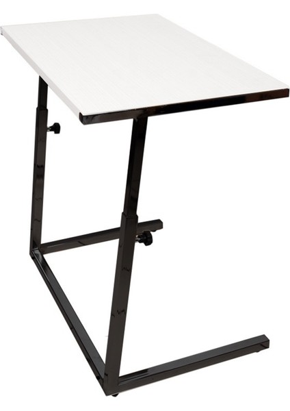 Yükseklik Ayarlı Oturma Odası Zigon Laptop Sehpası Masası - Beyaz fiyatları