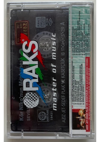 Meyhane Şarkıları Kör Niko'nun Meyhanesi Kaset (Jelatininde Sıfır Orijnal Dönem Baskı Kaset) fiyatları