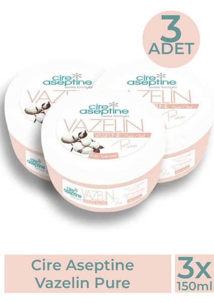 Vazelin Pure 150 ml 3 Adet
