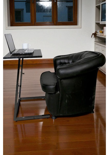 Yükseklik Ayarlı Çok Amaçlı Zigon Fonksiyonel Laptop Sehpası - Siyah fiyatları