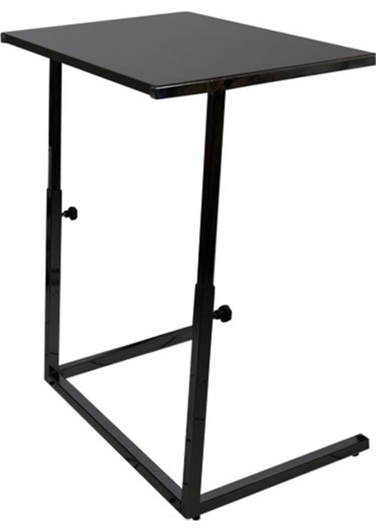 Yükseklik Ayarlı Çok Amaçlı Zigon Fonksiyonel Laptop Sehpası - Siyah indirimleri