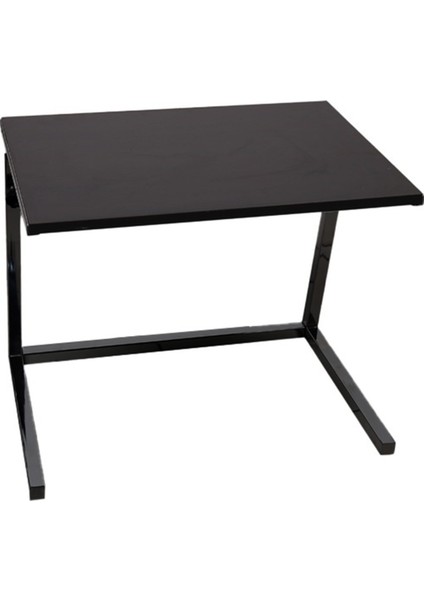 Yükseklik Ayarlı Çok Amaçlı Zigon Fonksiyonel Laptop Sehpası - Siyah