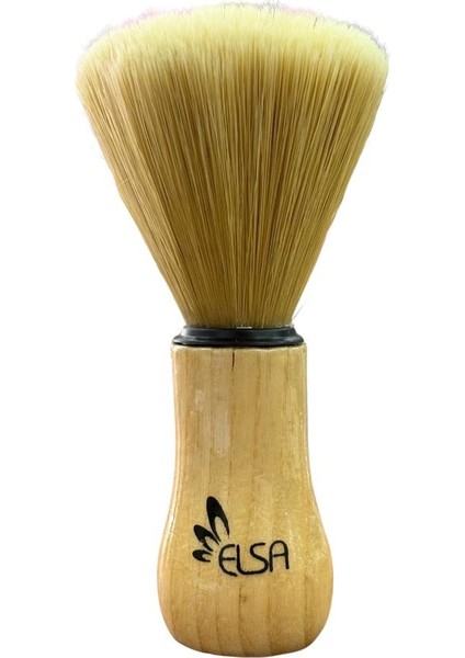 Premium Büyük Boy Ense Fırçası Açık Renk Ahşap Sap 16 cm