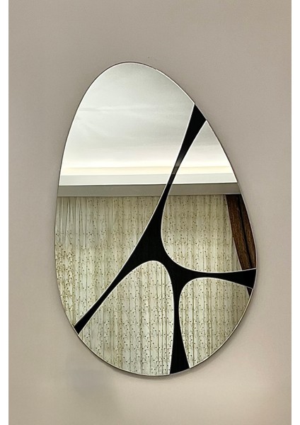 Asimetrik Desenli Şık Ayna