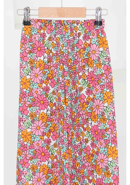 Kız Çocuk Pembe Desenli Pantolon - 27580 fiyatları
