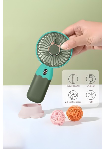 Güçlü Parvaneli Telefon Tutucu Renkli Mini El Fanı Taşınabilir Şarjlı Taşıma Ipli Vantilatör fırsatları