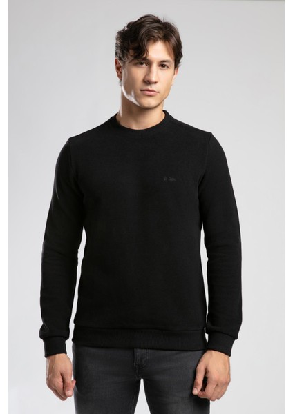 Newdwade Erkek O Yaka Sweatshirt Siyah fiyatları