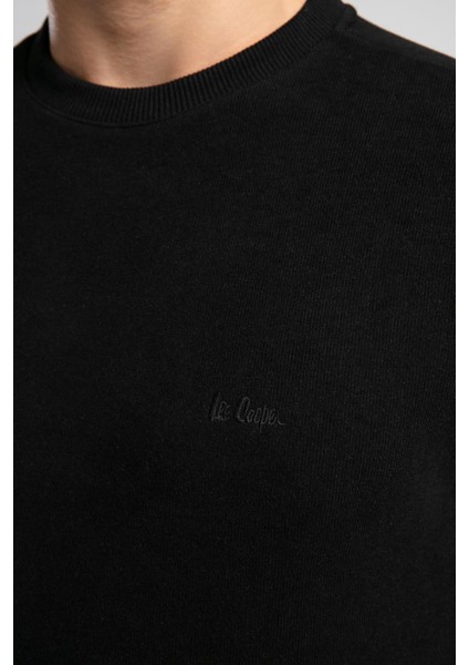 Newdwade Erkek O Yaka Sweatshirt Siyah fırsatları