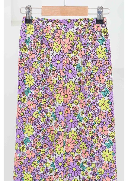 Kız Çocuk Lila Desenli Pantolon - 27580 fiyatları