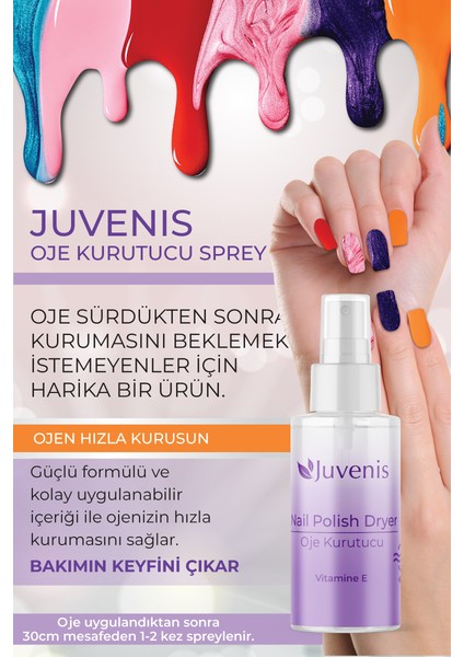 Oje Kurutucu Sprey Iz Bırakmayan E Vitaminli Oje Kurutucu Sprey 50 Ml. fiyatları