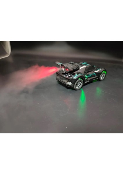 Neon Renkli Uzaktan Kumandalı Şarjlı Duman Atan Farları Yanabilen Oyuncak Araba 1:20 Boyut indirimleri