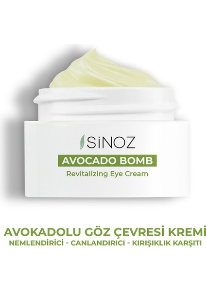 Avokado Bomb - Nemlendirici Canlandırıcı Göz Çevresi Bakım Kremi 15 ml